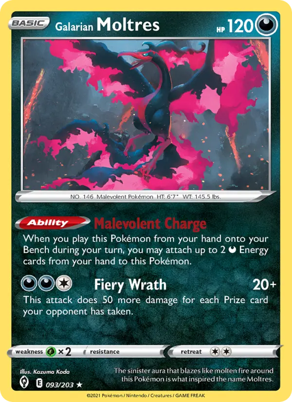 Galarian Moltres — Evolving Skies