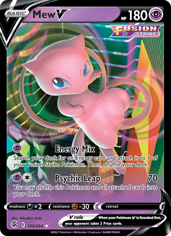 Mew V — Poing de Fusion