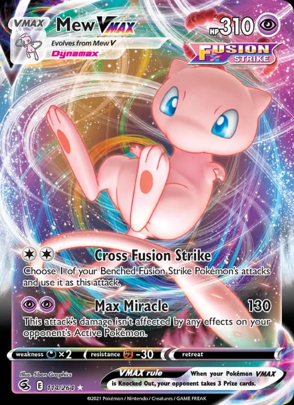 Mew VMAX — Poing de Fusion