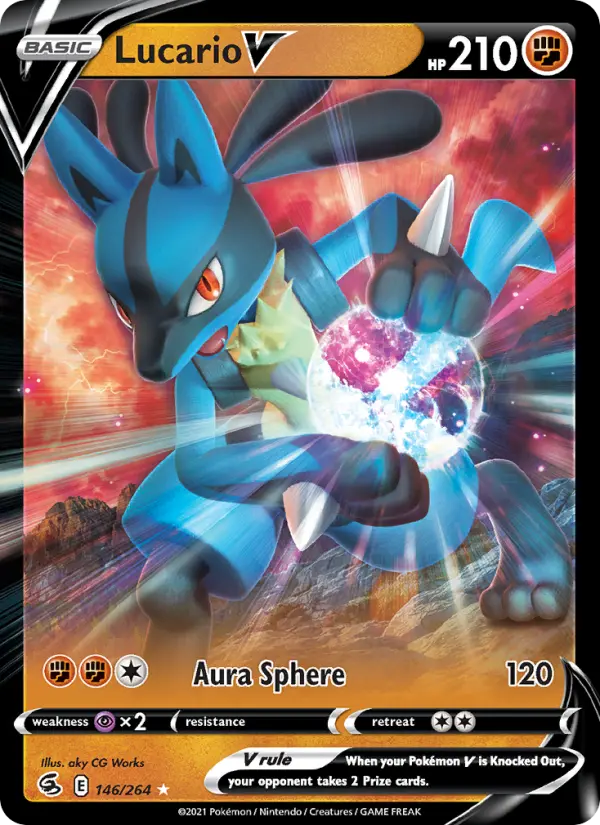 Lucario V — Poing de Fusion