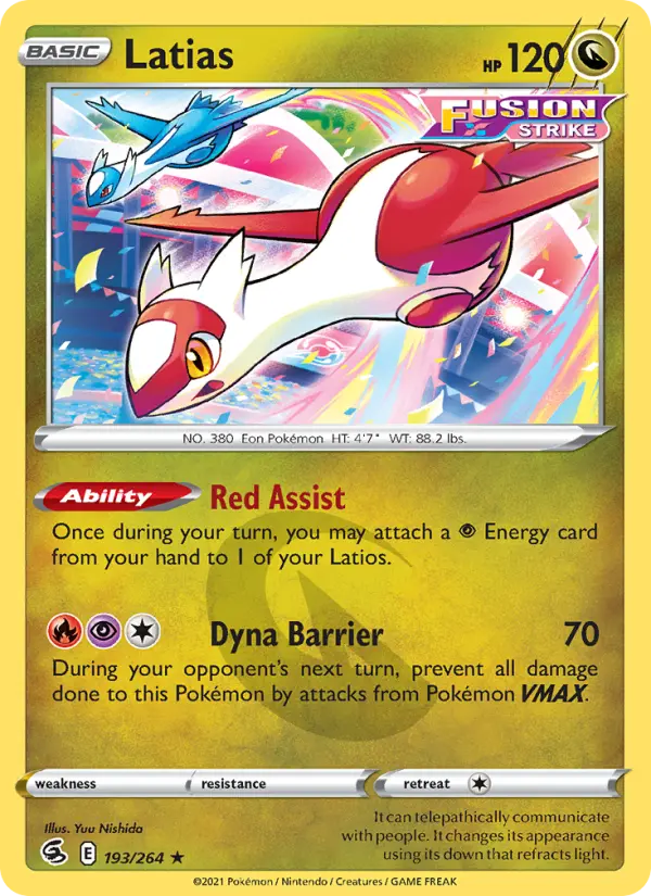 Latias — Poing de Fusion