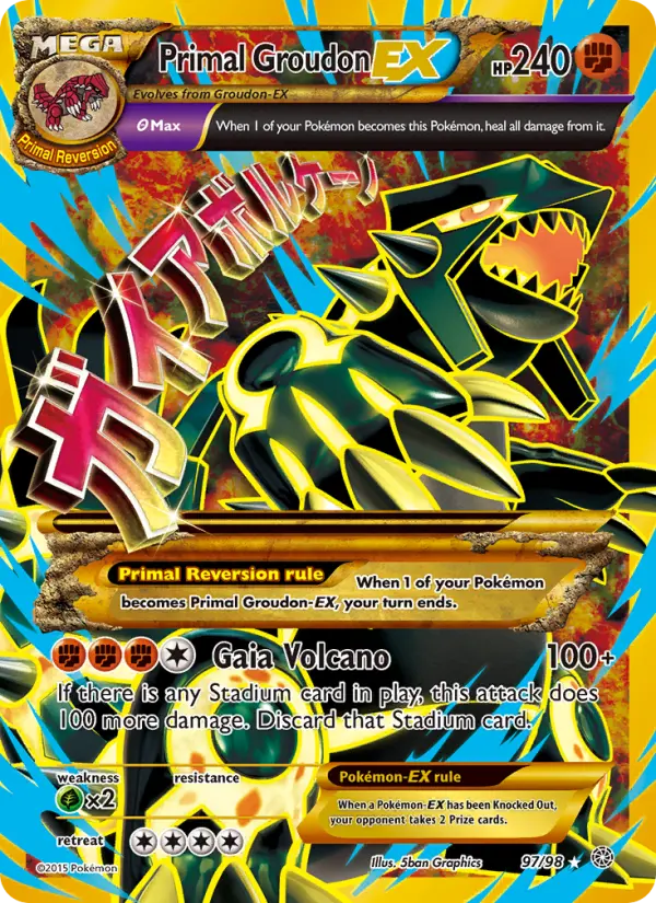 Primo-Groudon EX — Origines Antiques