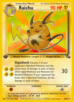 Raichu — Fossile