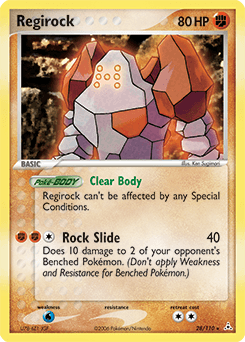Regirock — EX Fantômes Holon