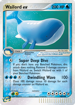 Wailord ex — EX Tempête de sable