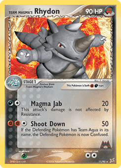 Rhinoféros de Team Magma — EX Team Magma VS Team Aqua