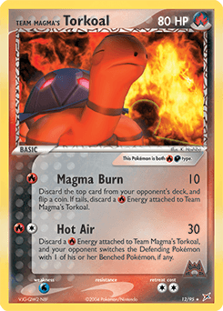 Chartor de Team Magma — EX Team Magma VS Team Aqua