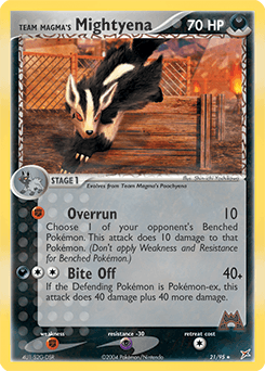 Grahyena de Team Magma — EX Team Magma VS Team Aqua