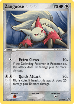 Zangoose — EX Emerald
