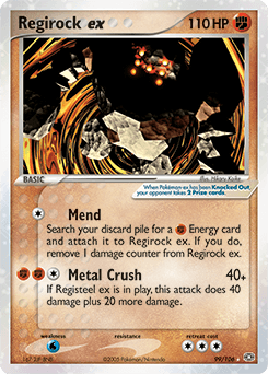 Regirock ex — EX Émeraude