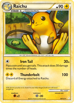 Raichu — HeartGold & SoulSilver