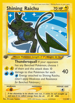 Raichu brillant — Neo Destiny