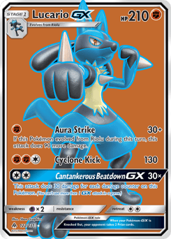 Lucario GX — Lumière Interdite
