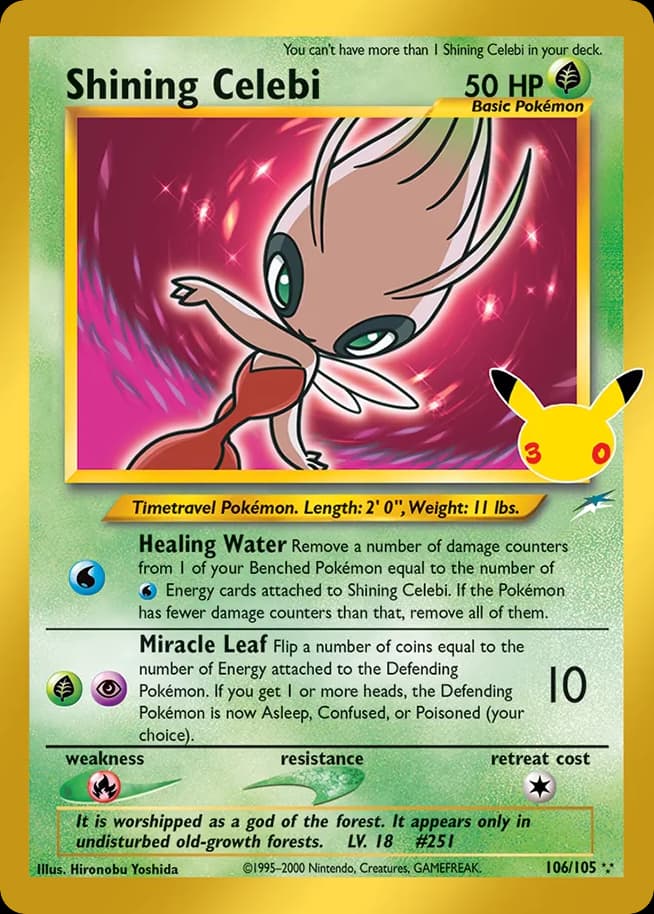 Shining Celebi — 30th Celebration