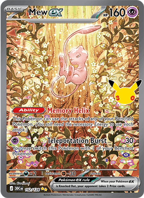 Carte Mew-ex — 30ᵉ Anniversaire
