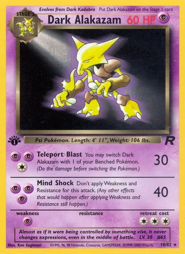 Alakazam obscur — Team Rocket