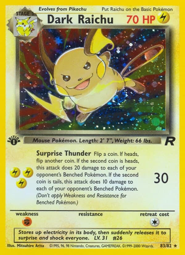 Raichu obscur — Team Rocket