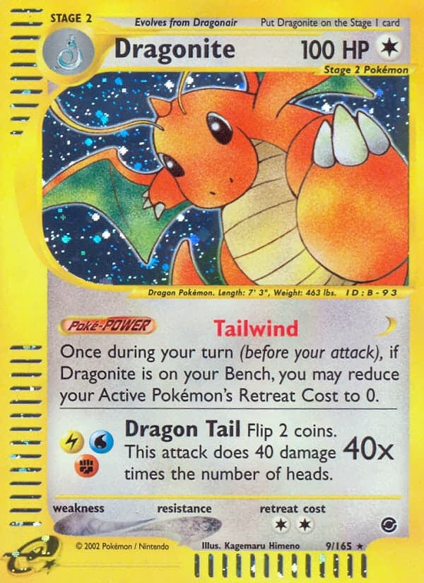 Dragonite card — Expedition Base Set