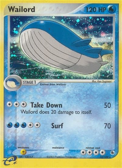 Wailord — EX Rubis & Saphir