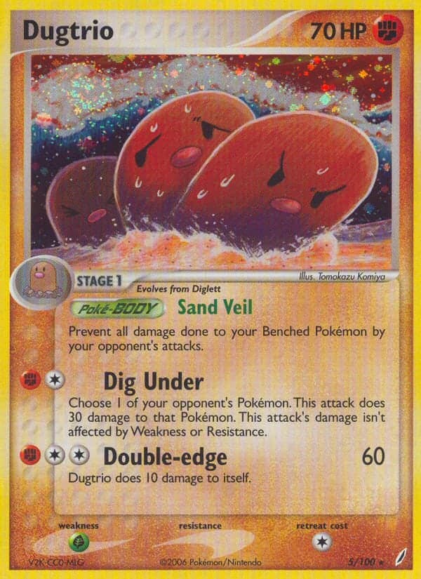 Dugtrio — EX Crystal Guardians