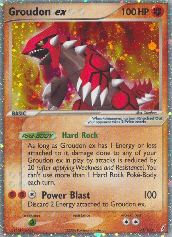 Groudon ex — EX Gardiens de Cristal