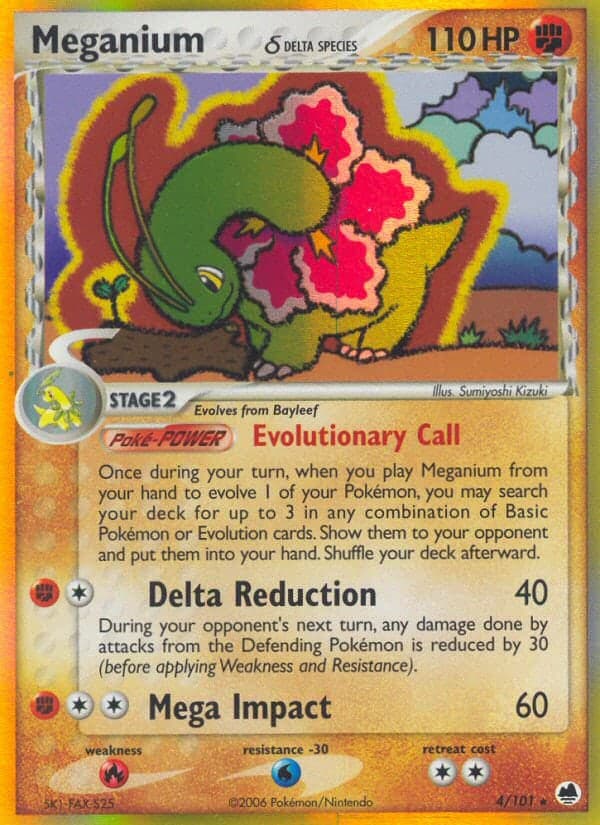 Meganium δ — EX Île des Dragons