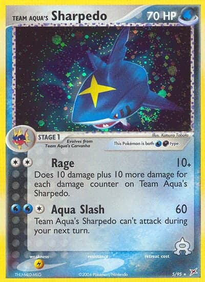 Sharpedo de Team Aqua — EX Team Magma VS Team Aqua