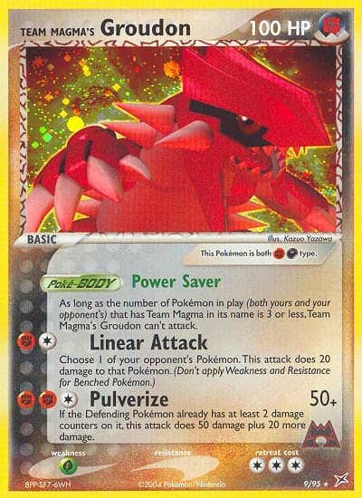 Groudon de Team Magma — EX Team Magma VS Team Aqua