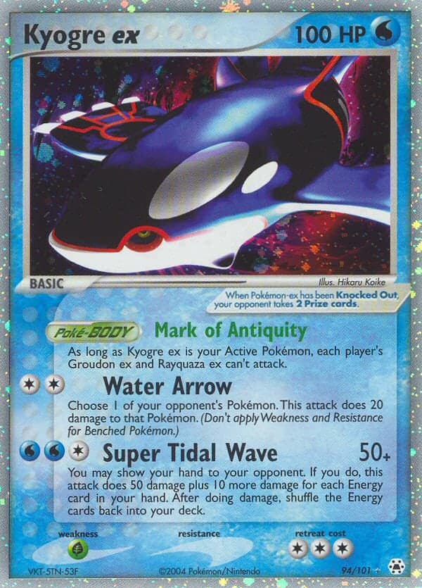 Kyogre ex — EX Légendes Oubliées