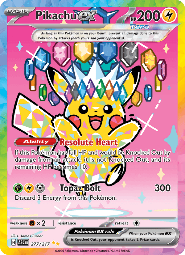 Pikachu-ex — Héros Transcendants