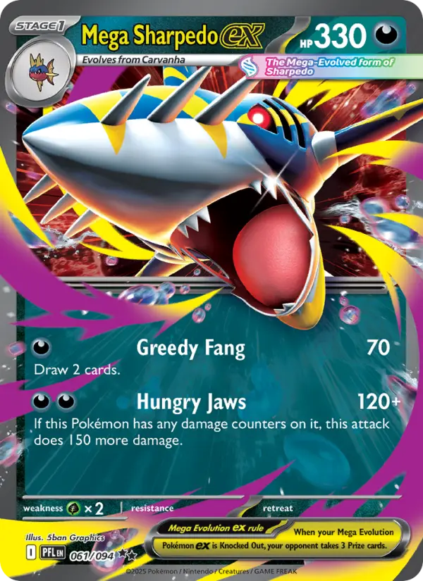 Méga-Sharpedo-ex — Flammes Fantasmagoriques
