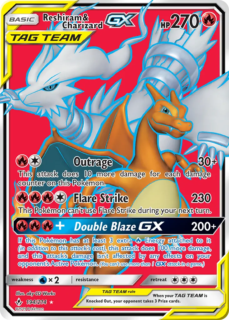 Reshiram et Dracaufeu GX — Alliance Infaillible