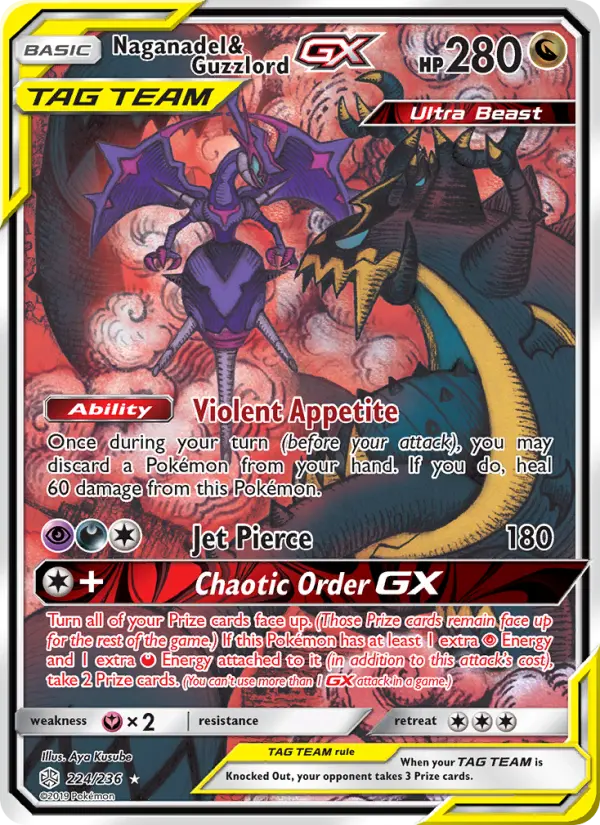 Mandrillon et Engloutyran GX — Éclipse Cosmique