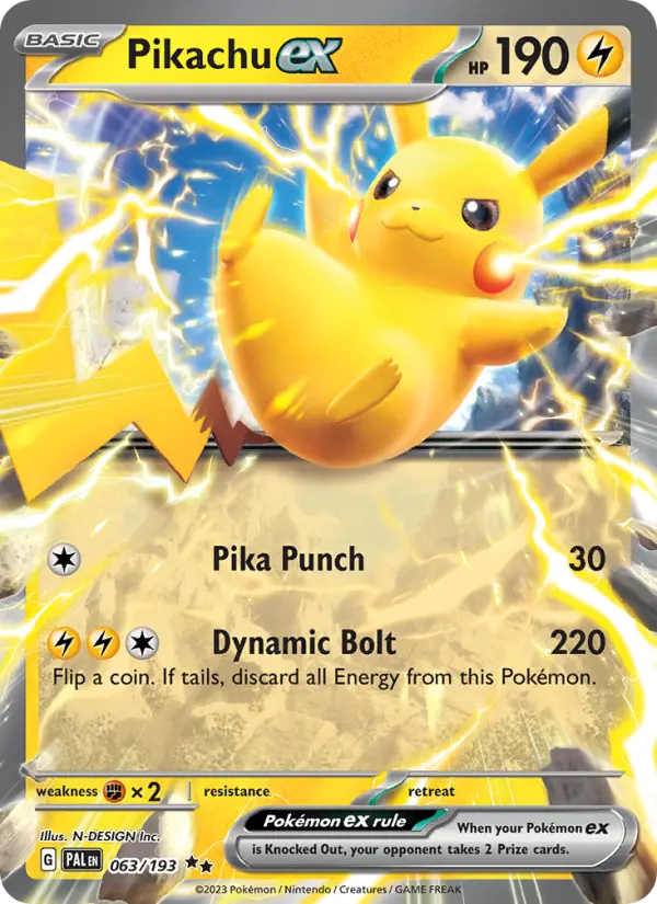 Pikachu-ex — Évolutions à Paldea