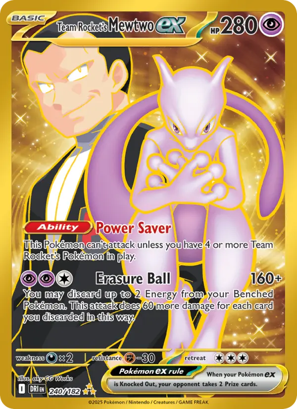 Mewtwo-ex de la Team Rocket — Rivalités Destinées