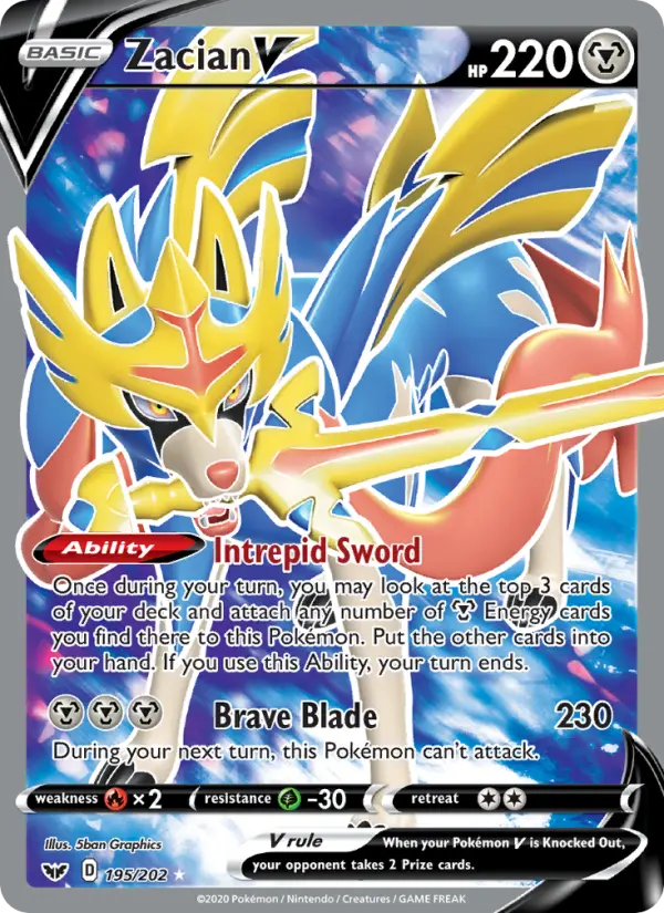 Zacian V — Sword & Shield