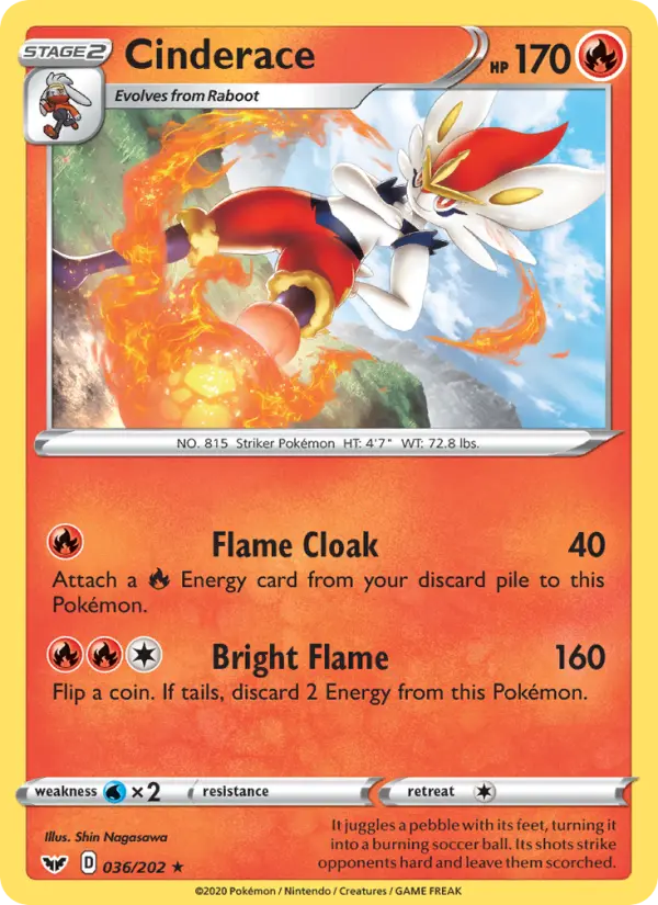 Cinderace — Sword & Shield