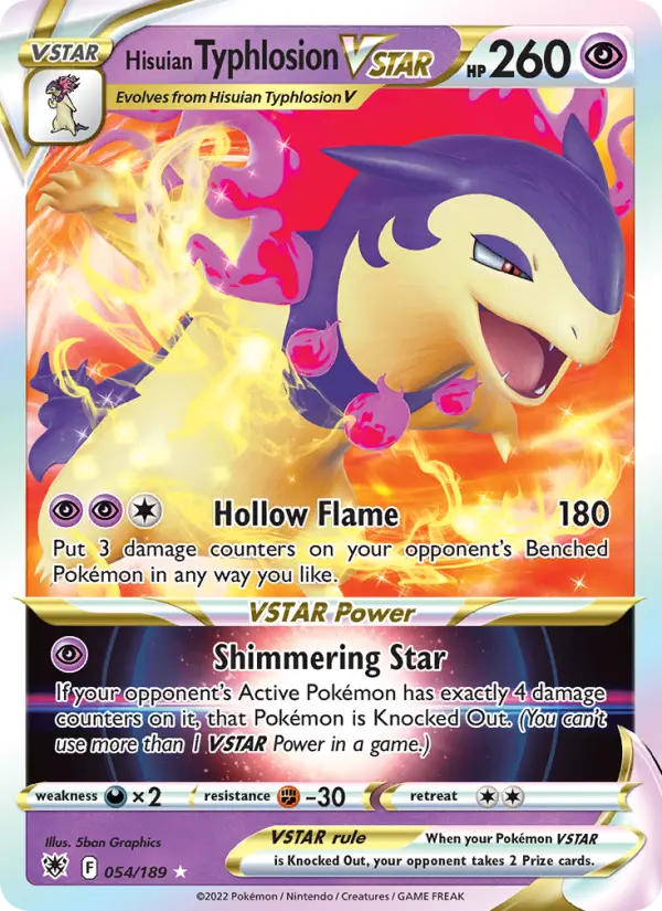 Typhlosion de Hisui VSTAR — Astres Radieux