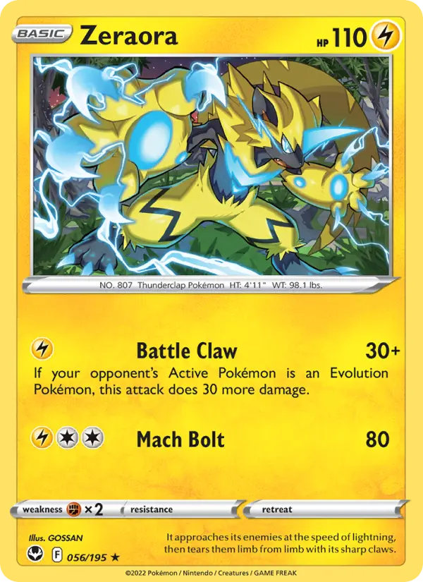 Zeraora — Tempête Argentée
