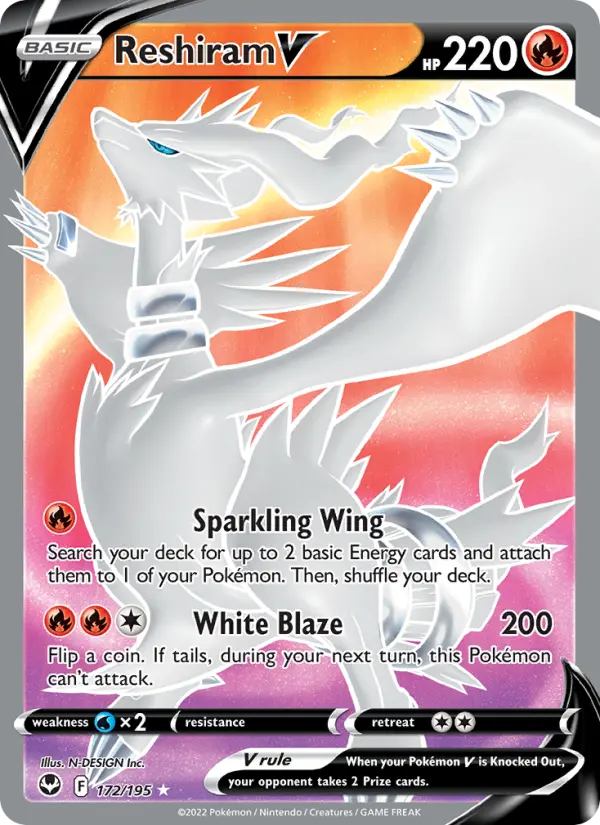 Reshiram V — Silver Tempest