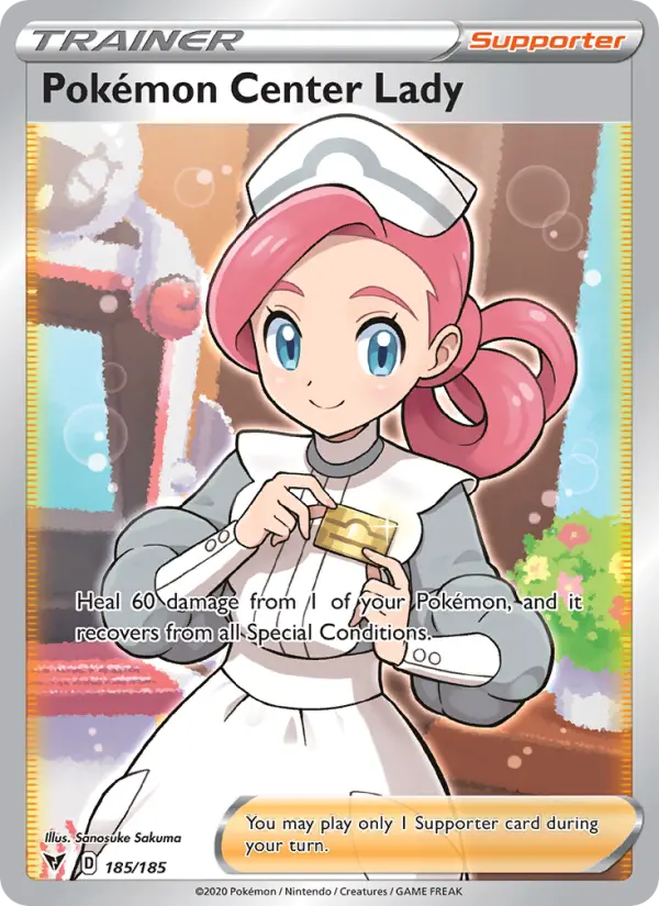 Dame du Centre Pokémon — Voltage Éclatant