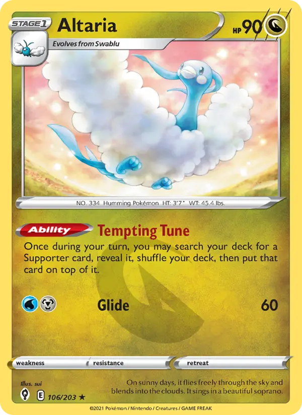 Altaria — Évolution Céleste