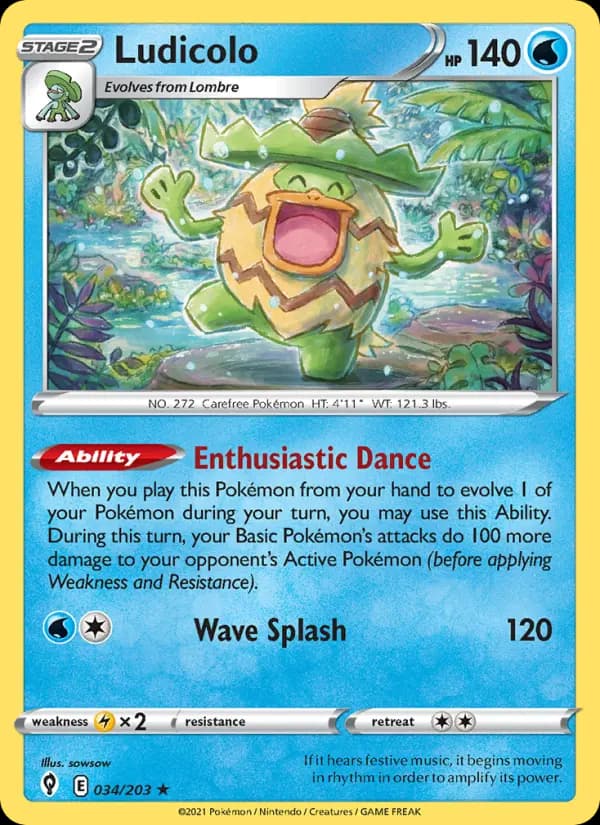 Ludicolo — Évolution Céleste