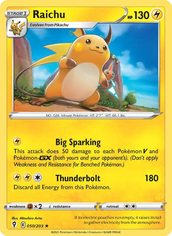 Raichu — Évolution Céleste