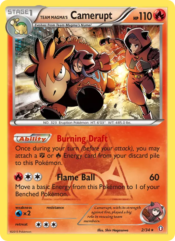 Camérupt de la Team Magma — Double Danger