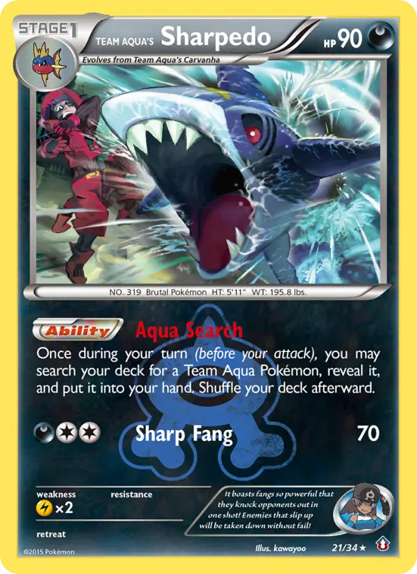 Sharpedo de la Team Aqua — Double Danger