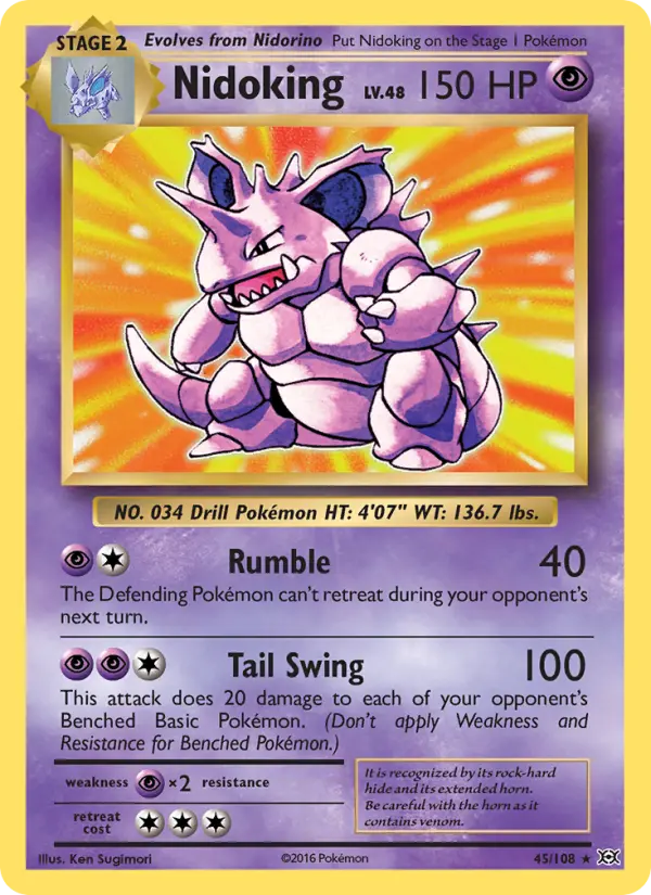 Nidoking — Évolutions