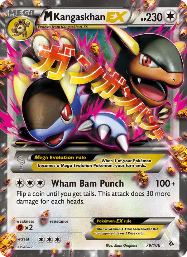 M Kangaskhan EX — Flashfire