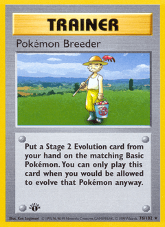 Éleveur de Pokémon — Set de Base