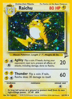 Raichu — Base Set 2